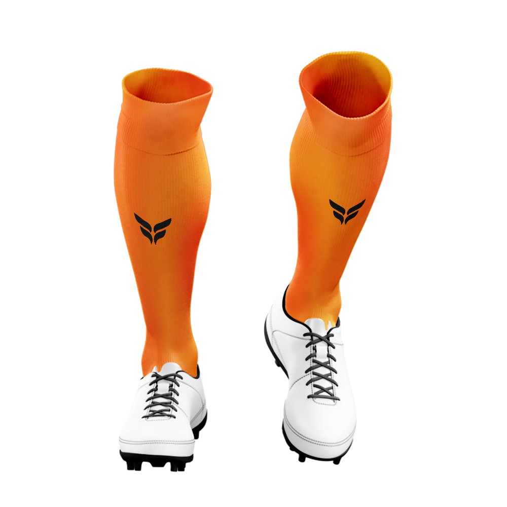 TEAM SOCKS (ORANGE SOCKS BLACK WINGS)