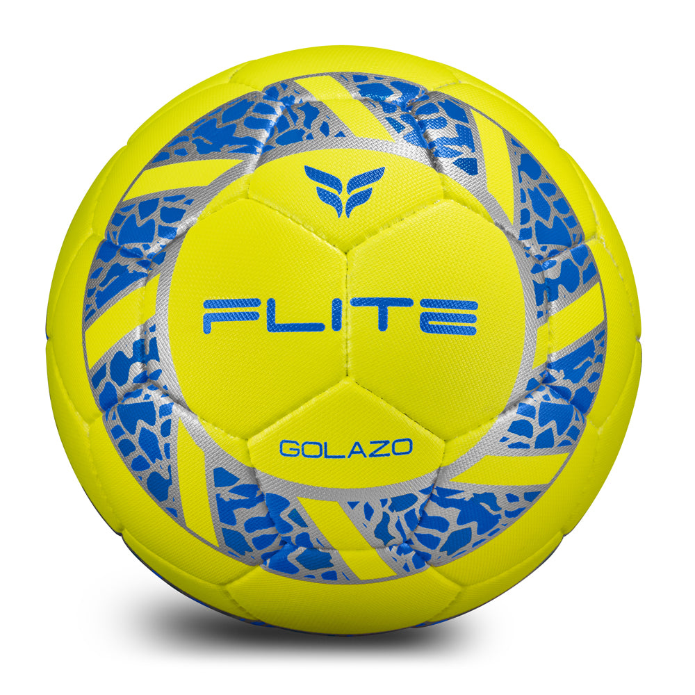 Golazo Premium Quality Match Ball (Neon/Blue/Silver)