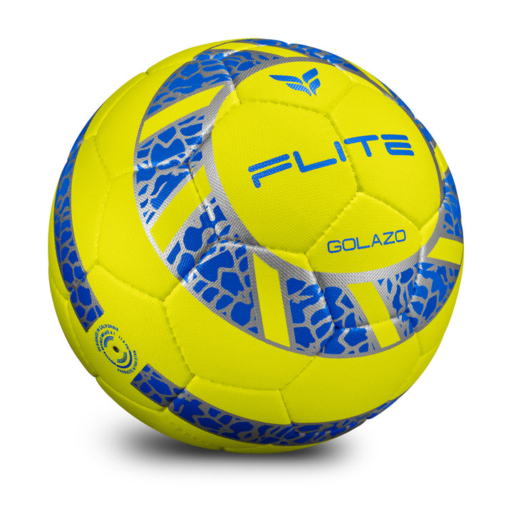 Golazo Premium Quality Match Ball (Neon/Blue/Silver)