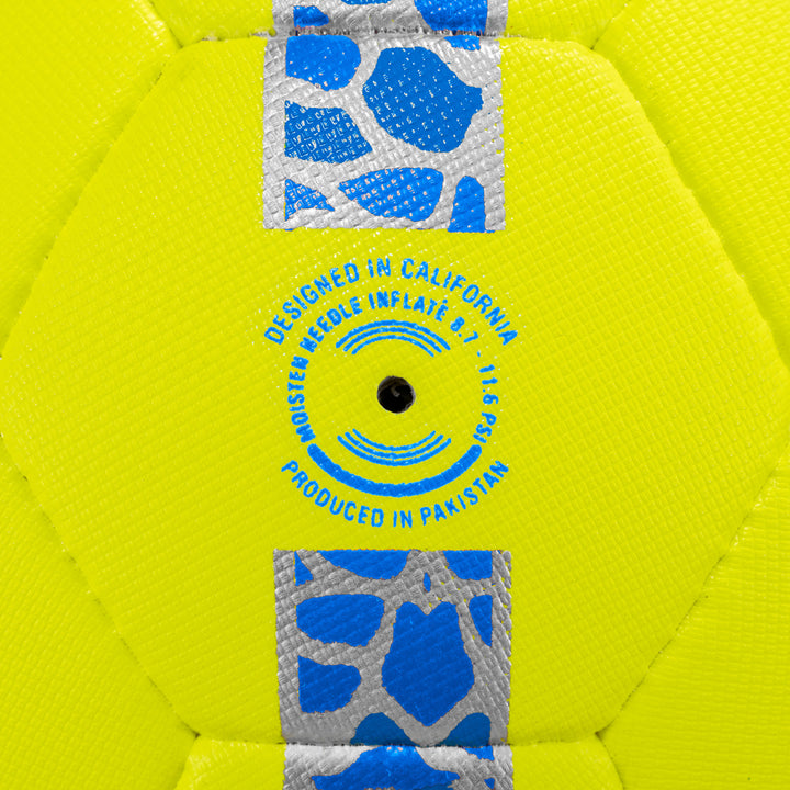 Golazo Premium Quality Match Ball (Neon/Blue/Silver)