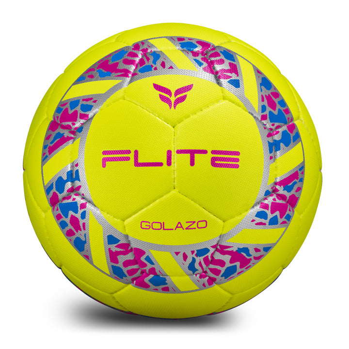 Golazo Premium Quality Match Ball (Neon/Pink/Blue/Silver)