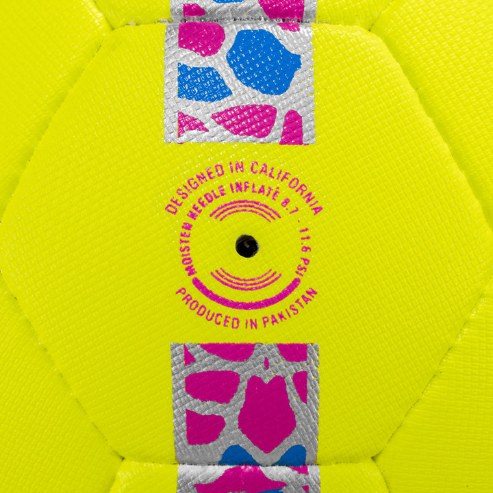 Golazo Premium Quality Match Ball (Neon/Pink/Blue/Silver)