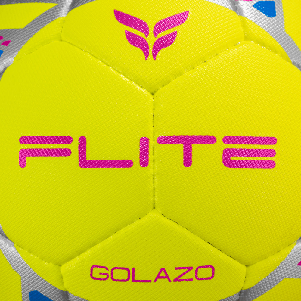 Golazo Premium Quality Match Ball (Neon/Pink/Blue/Silver)