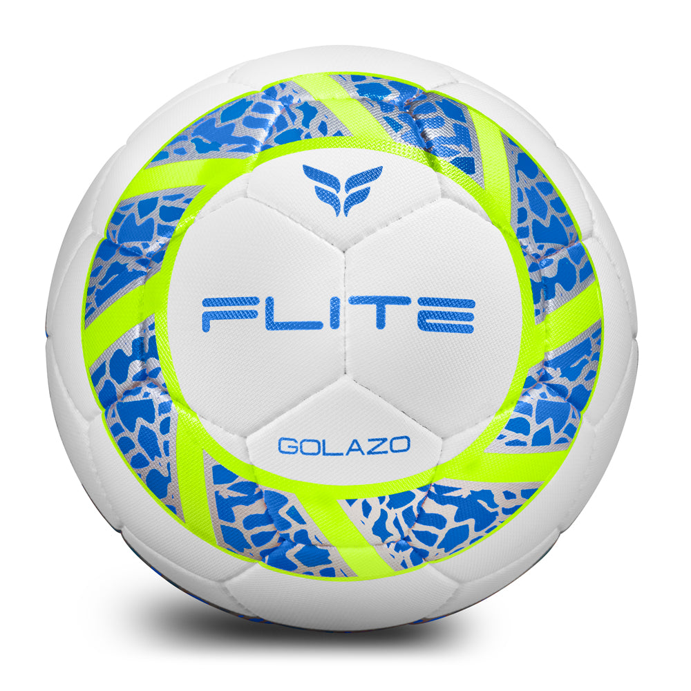 Golazo Premium Quality Match Ball (White/Blue/Silver)