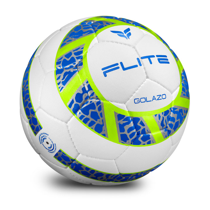 Golazo Premium Quality Match Ball (White/Blue/Silver)