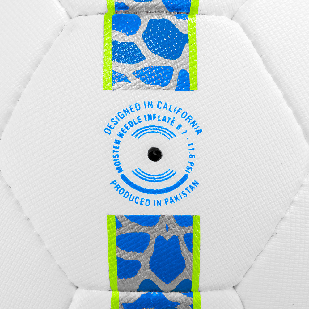 Golazo Premium Quality Match Ball (White/Blue/Silver)