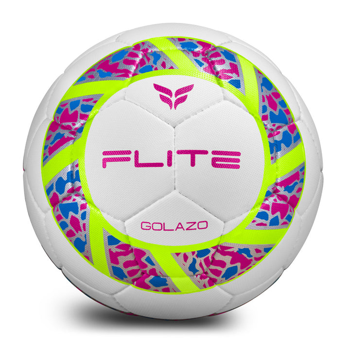 Golazo Premium Quality Match Ball (White/Pink/Blue)