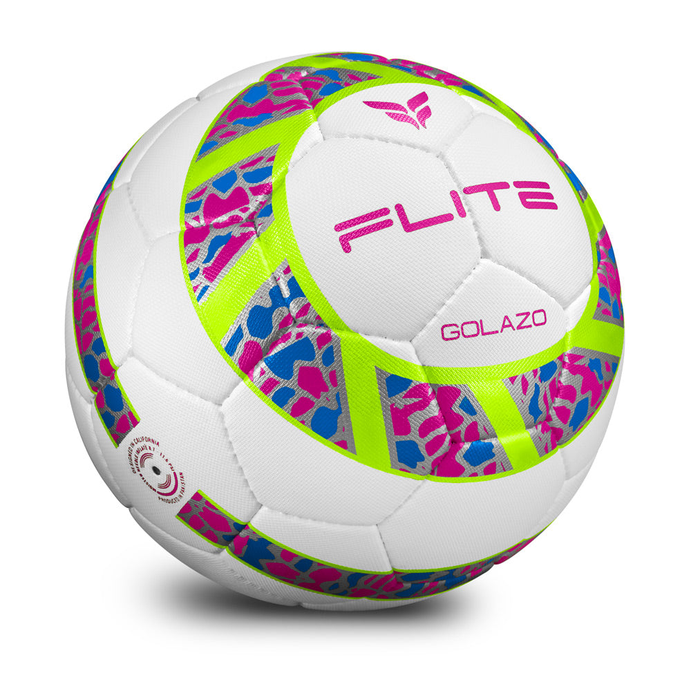 Golazo Premium Quality Match Ball (White/Pink/Blue)