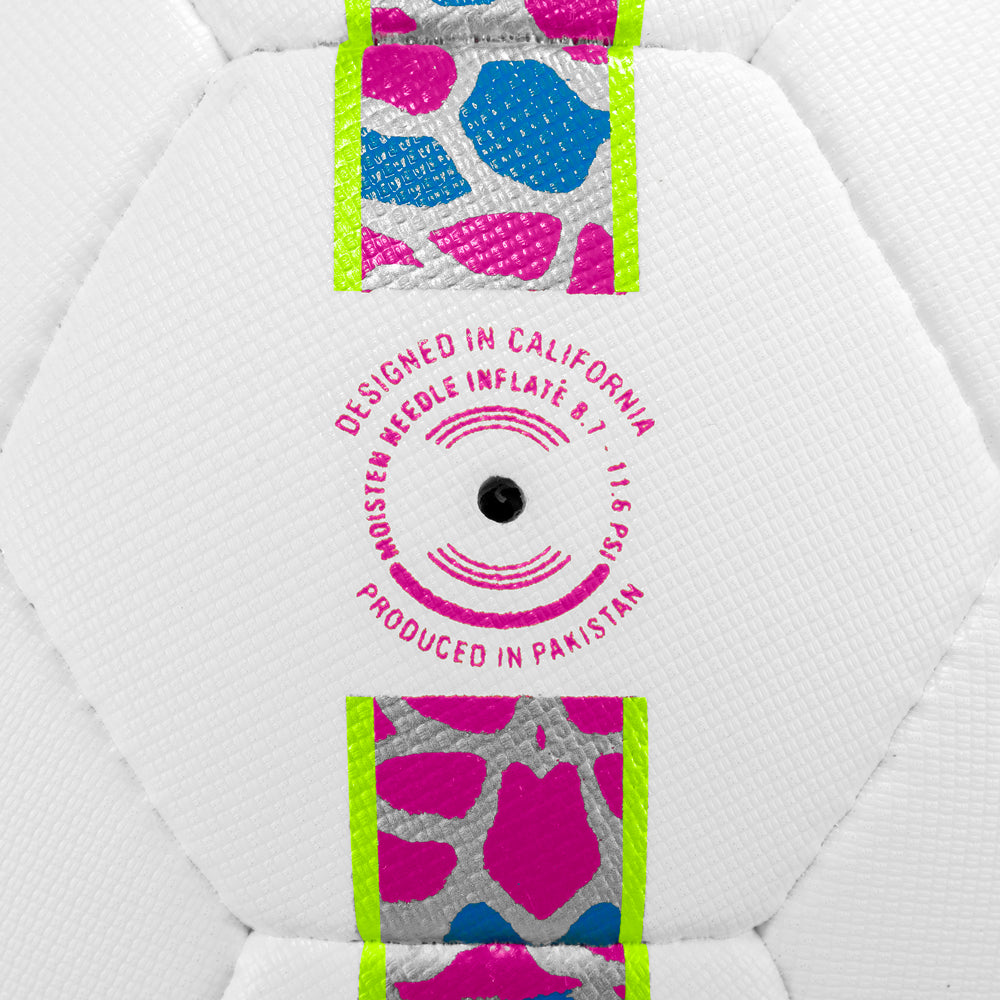 Golazo Premium Quality Match Ball (White/Pink/Blue)