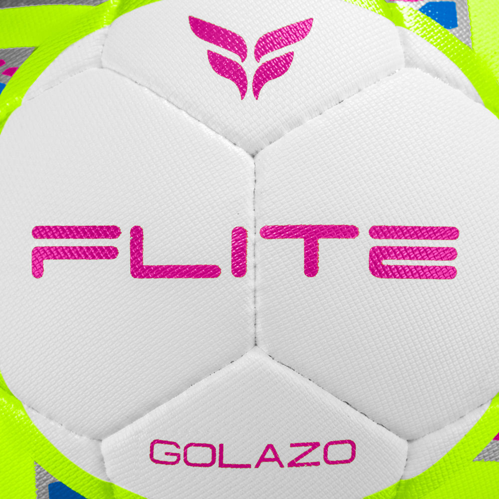 Golazo Premium Quality Match Ball (White/Pink/Blue)