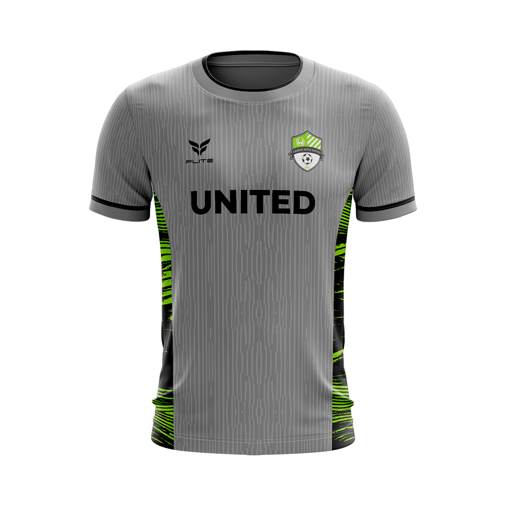 GREENCASTLE UNITED SC TRAINING JERSEY SS (GREY)
