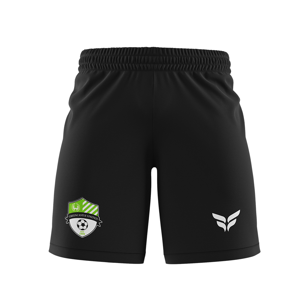 GREENCASTLE UNITED SC PLAYER SHORTS (BLACK)