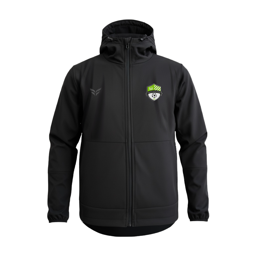 GREENCASTLE UNITED SC STEALTH HOODED JACKET (BLACK)