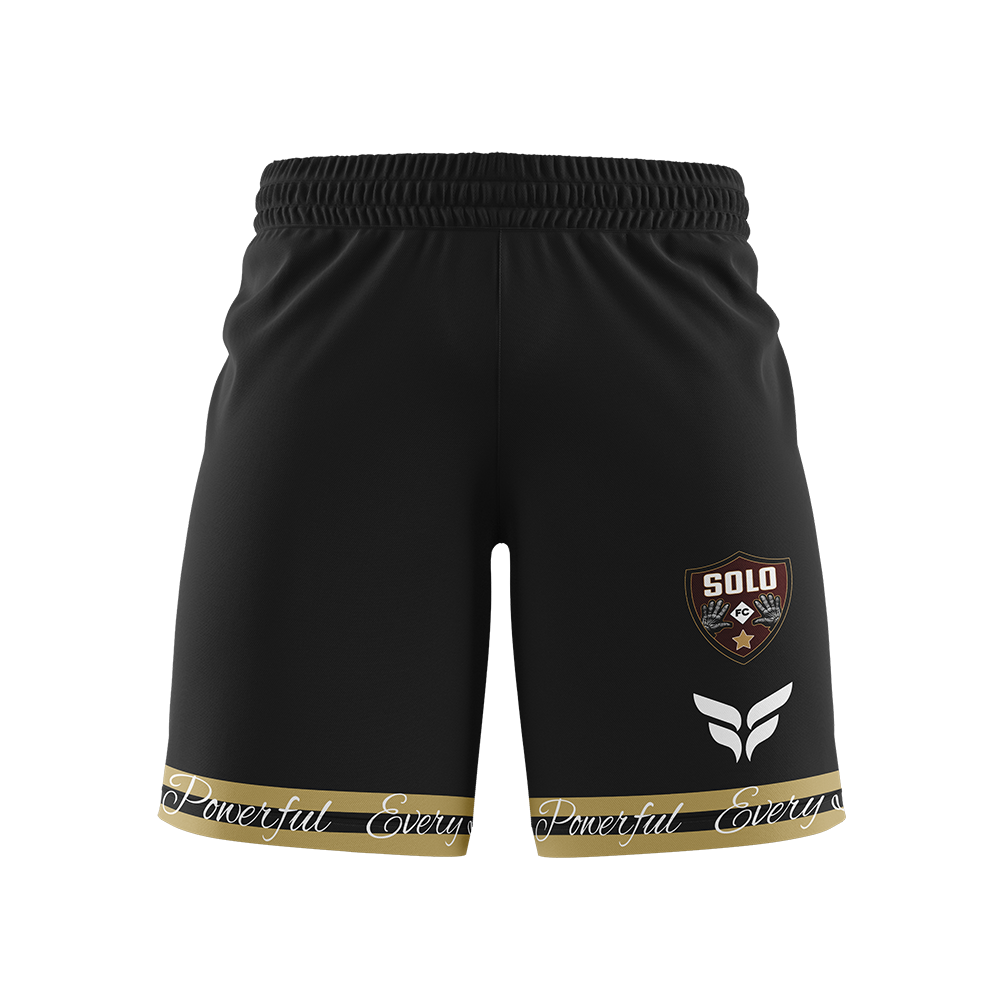 SOLO FC 2026 TST WOMENS HOME SHORTS (BLACK)