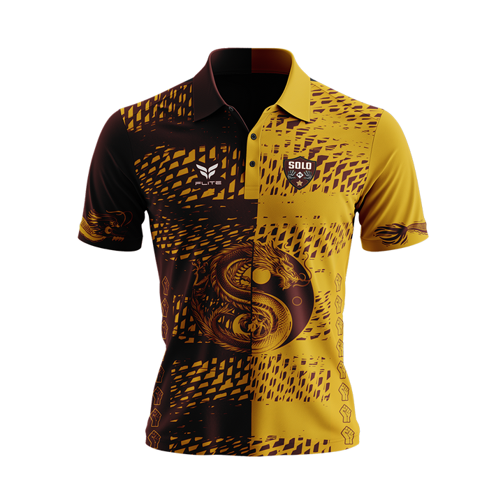 SOLO FC 2026 TST MIXED POLO SHIRT (OXBLOOD)
