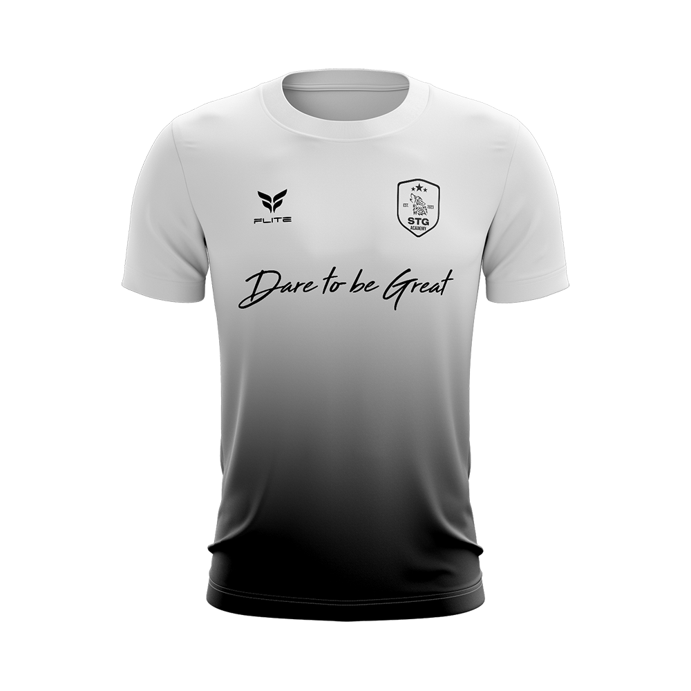 STG ACADEMY FAN JERSEY SS (WHITE BLACK)