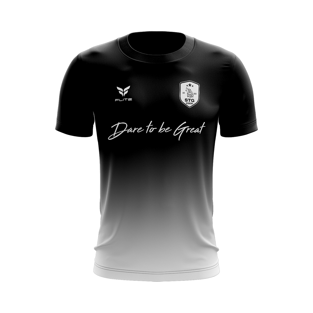 STG ACADEMY FAN JERSEY SS (BLACK WHITE)