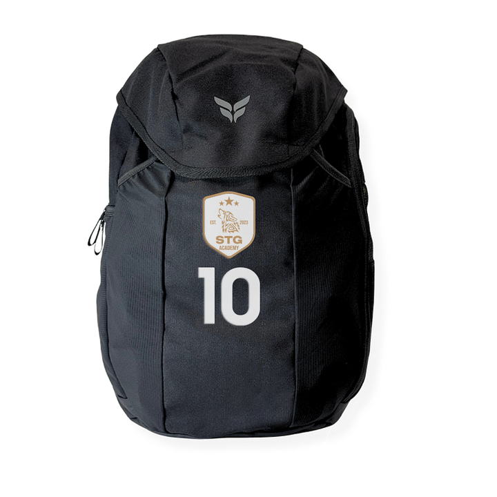 STG ACADEMY TEAM BACKPACK WITH PLAYER NUMBER (BLACK)