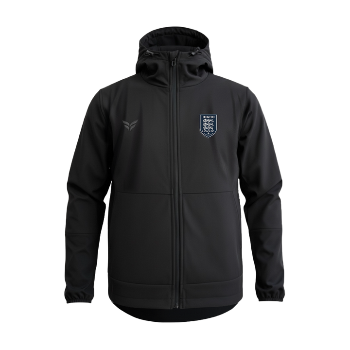 IDAHO LIONS STEALTH HOODED JACKET (BLACK)