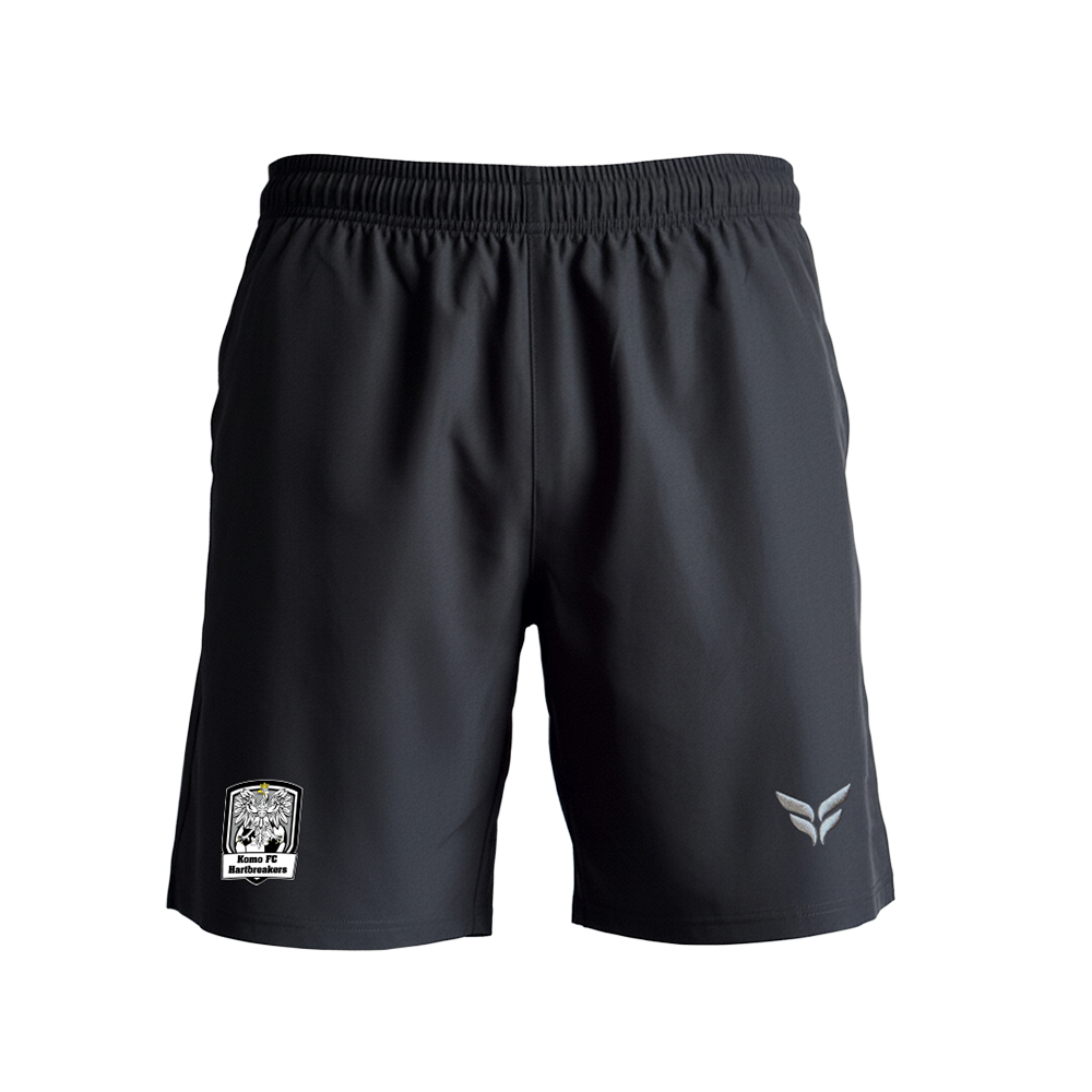KOMO FC HARTBREAKERS STEALTH SHORTS WITH POCKETS (BLACK)