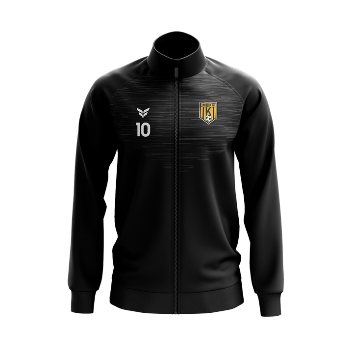 KC THUNDER FC WARM-UP JACKET WITH PLAYER NUMBER (BLACK)