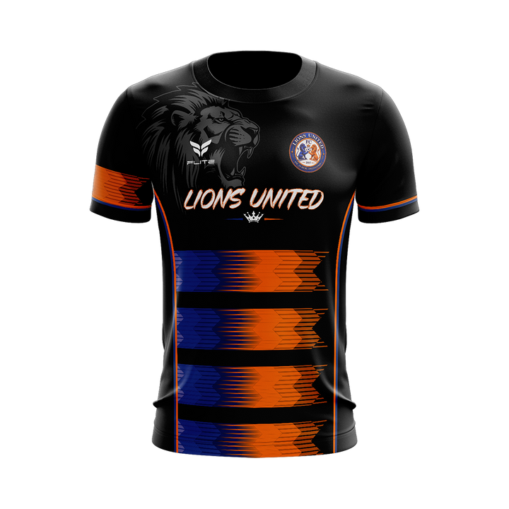 LIONS UNITED FC HOME JERSEY SS (BLACK)