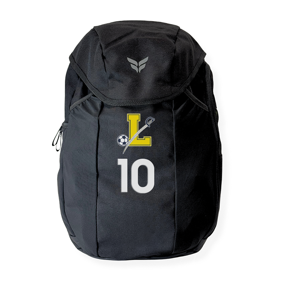 LEDYARD TEAM BACKPACK WITH PLAYER NUMBER (BLACK)