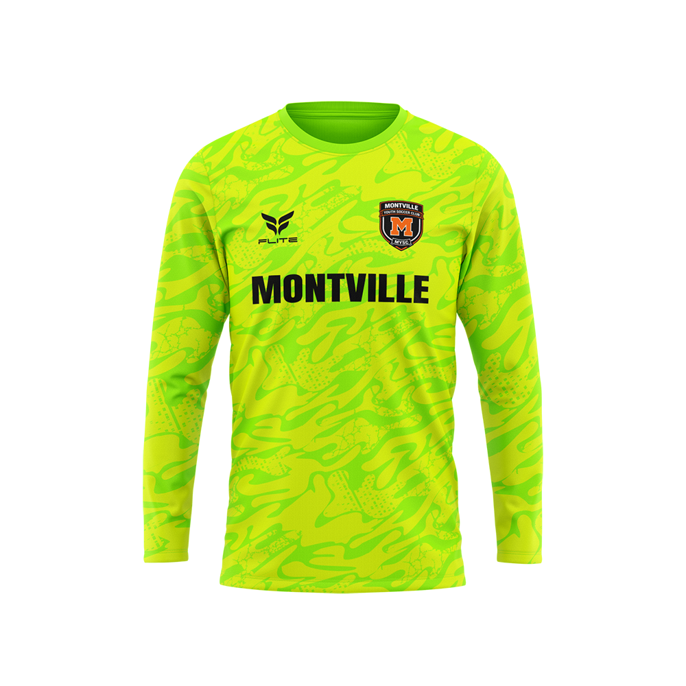 MONTVILLE YOUTH SC GK JERSEY LS (NEON GREEN)