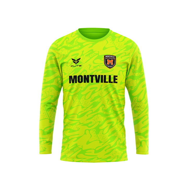 MONTVILLE YOUTH SC GK JERSEY LS (NEON GREEN)
