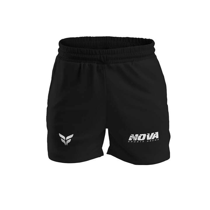 NOVA SPORTS ARENA STEALTH SHORTS WITH ZIPPER POCKETS (BLACK)