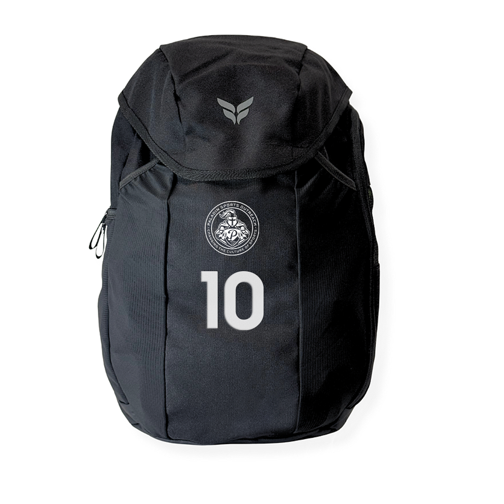 PALADIN SOCCER CLUB TEAM BACKPACK WITH PLAYER NUMBER (BLACK)