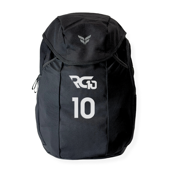 RG10 YOUTH TEAM BACKPACK WITH PLAYER NUMBER (BLACK)