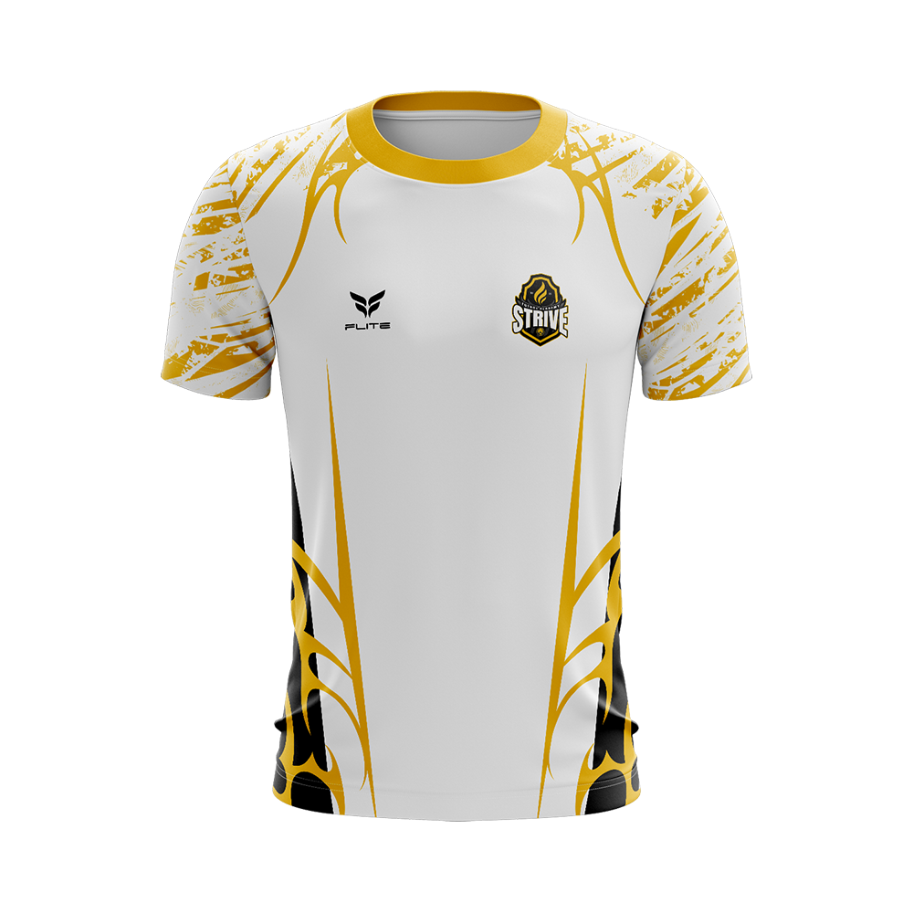 STRIVE FUTBOL GAME JERSEY SS (WHITE YELLOW)