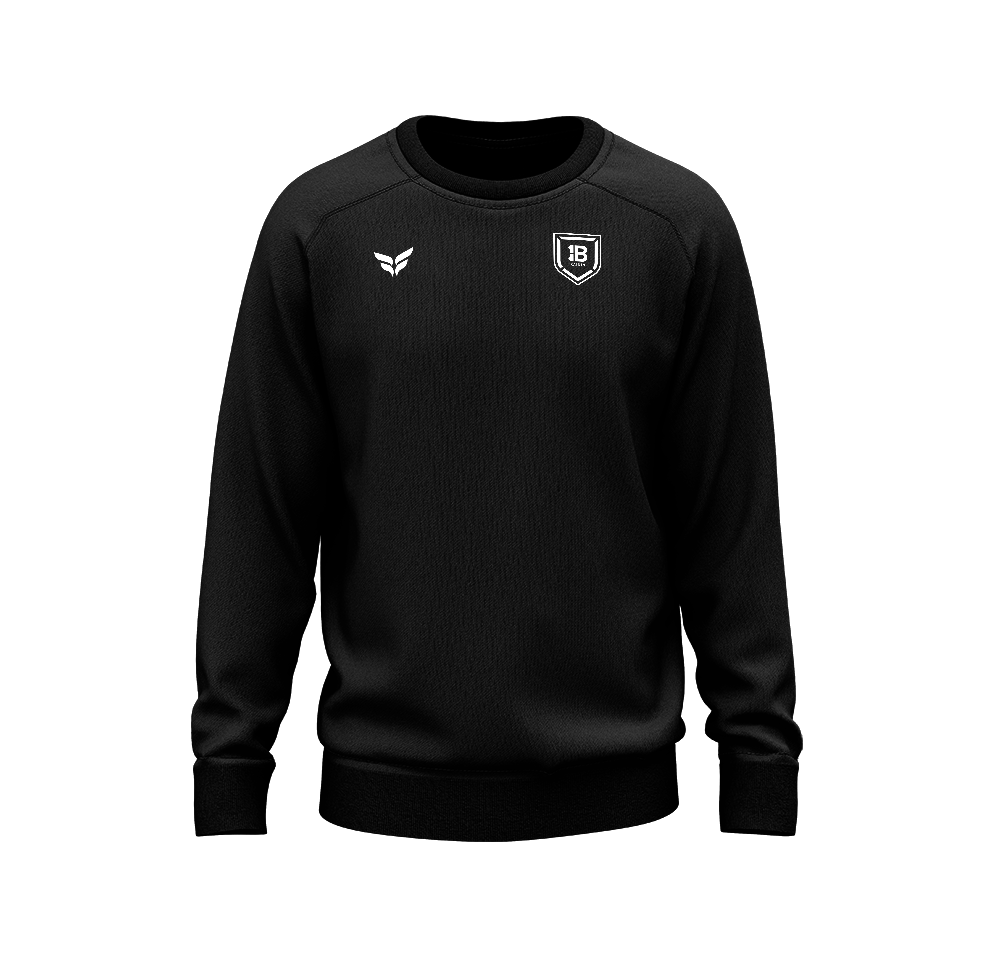 IB 1ON1 COTTON-BLEND CREW (BLACK)