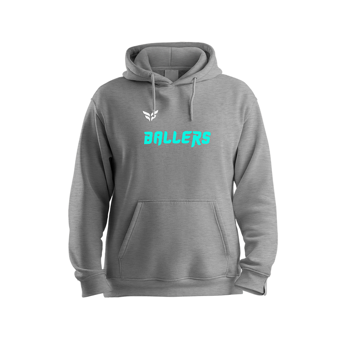 BALLER ELITE SCRIPT COTTON-BLEND HOODIE (GREY)