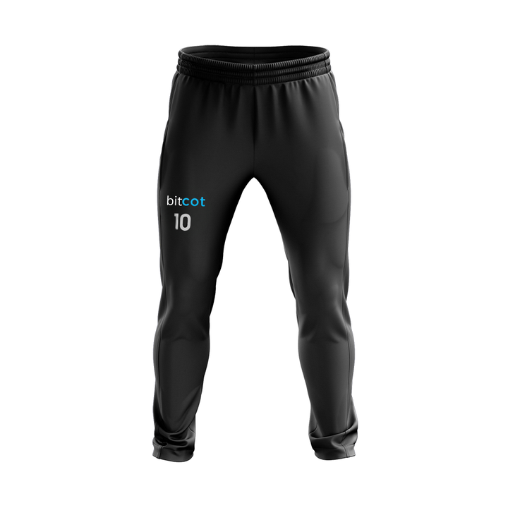 BITCOT WARM-UP PANTS WITH PLAYER NUMBER (BLACK)