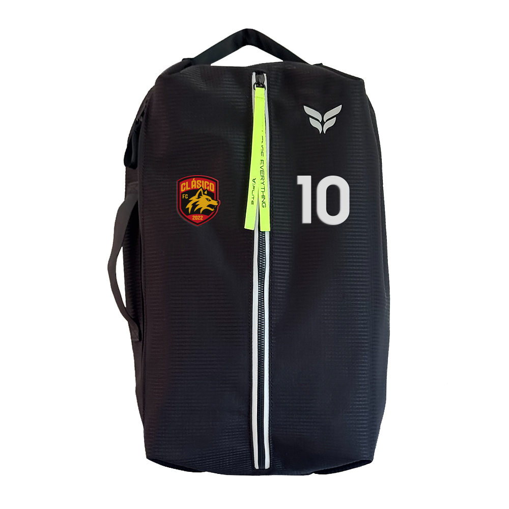 CLASICO FC GAME DAY BAG WITH PLAYER NUMBER (BLACK)