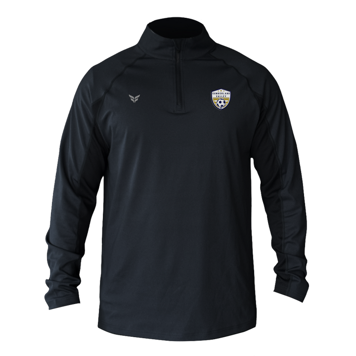 CUMBERLAND VALLEY SC STEALTH QUARTER-ZIP (BLACK)
