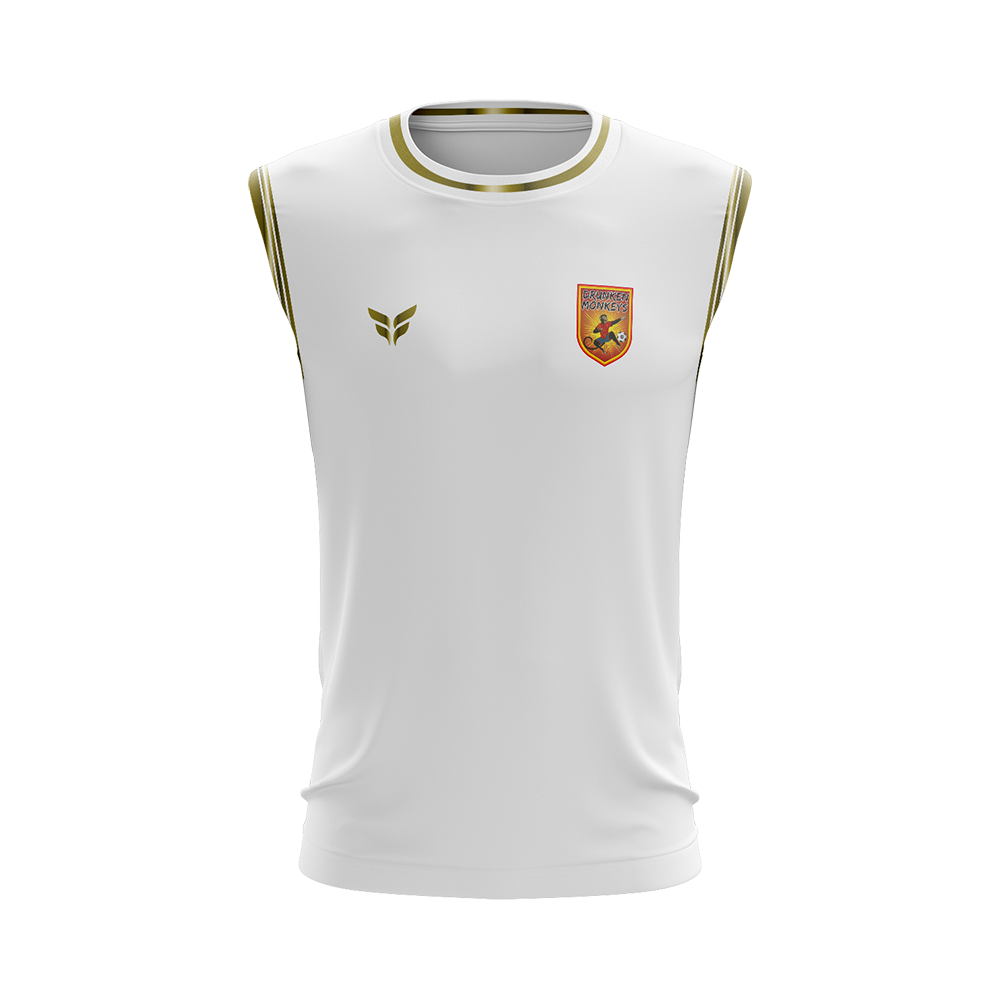 DRUNKEN MONKEYS SLEEVELESS JERSEY (WHITE)