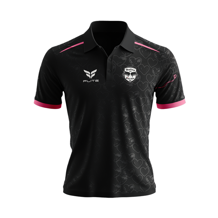 DUELING FOR LINCOLN POLO SHIRT (BLACK)