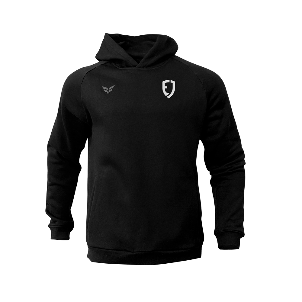 EJFT COTTON-BLEND HOODIE (BLACK)