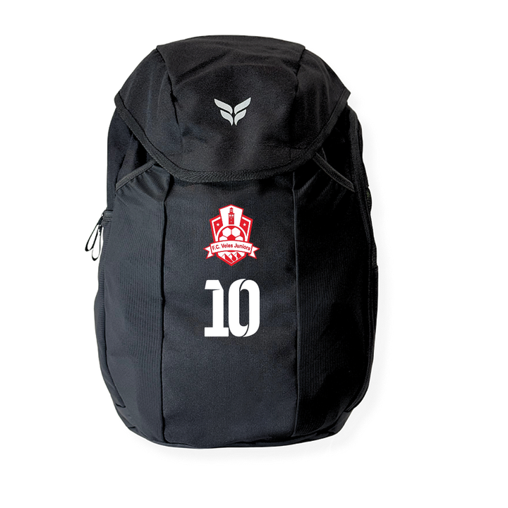 FC VELES TEAM BACKPACK WITH PLAYER NUMBER (BLACK)