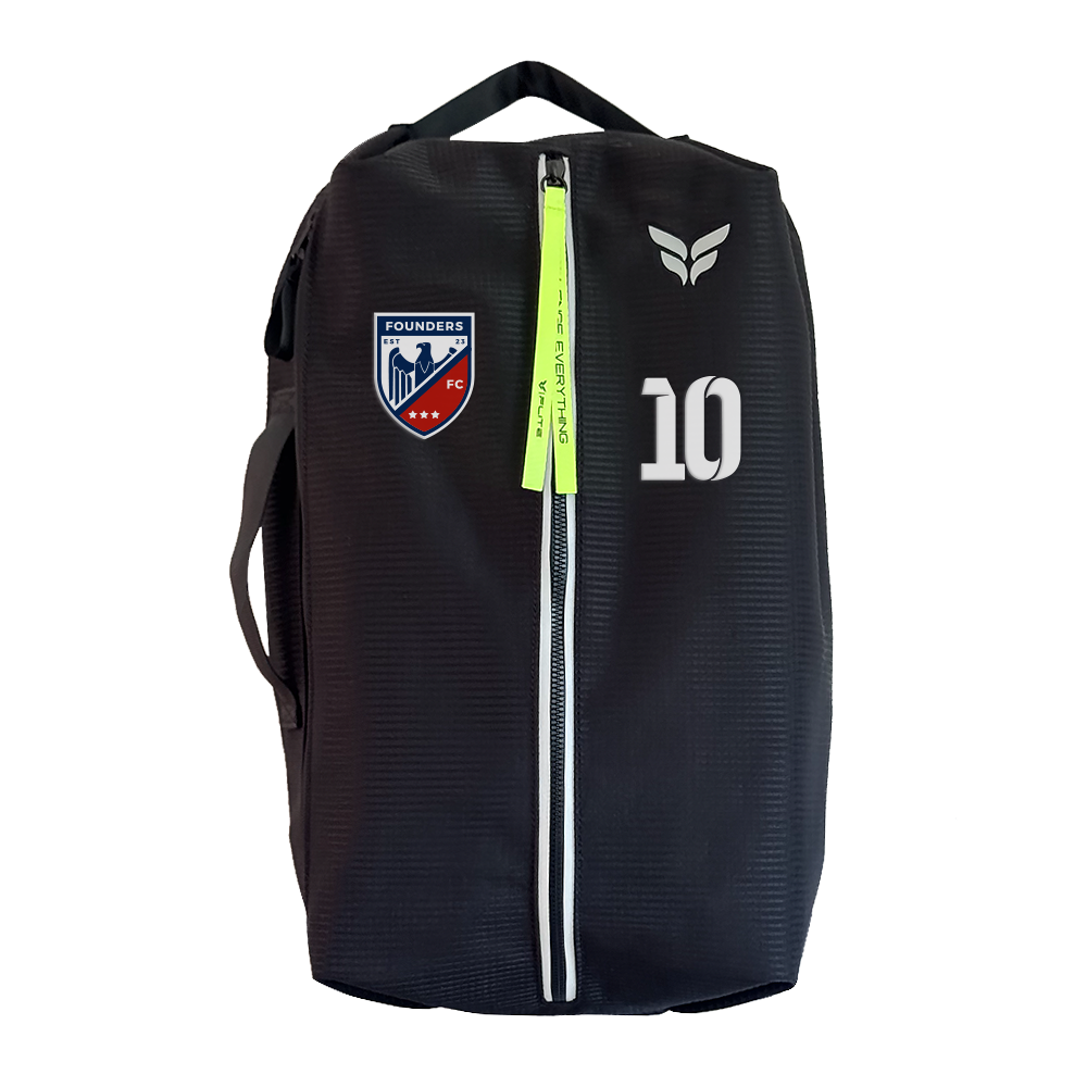 FOUNDERS FC GAME DAY BAG WITH PLAYER NUMBER (BLACK)