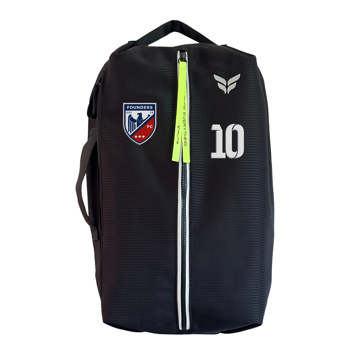 FOUNDERS FC GAME DAY BAG WITH PLAYER NUMBER (BLACK)