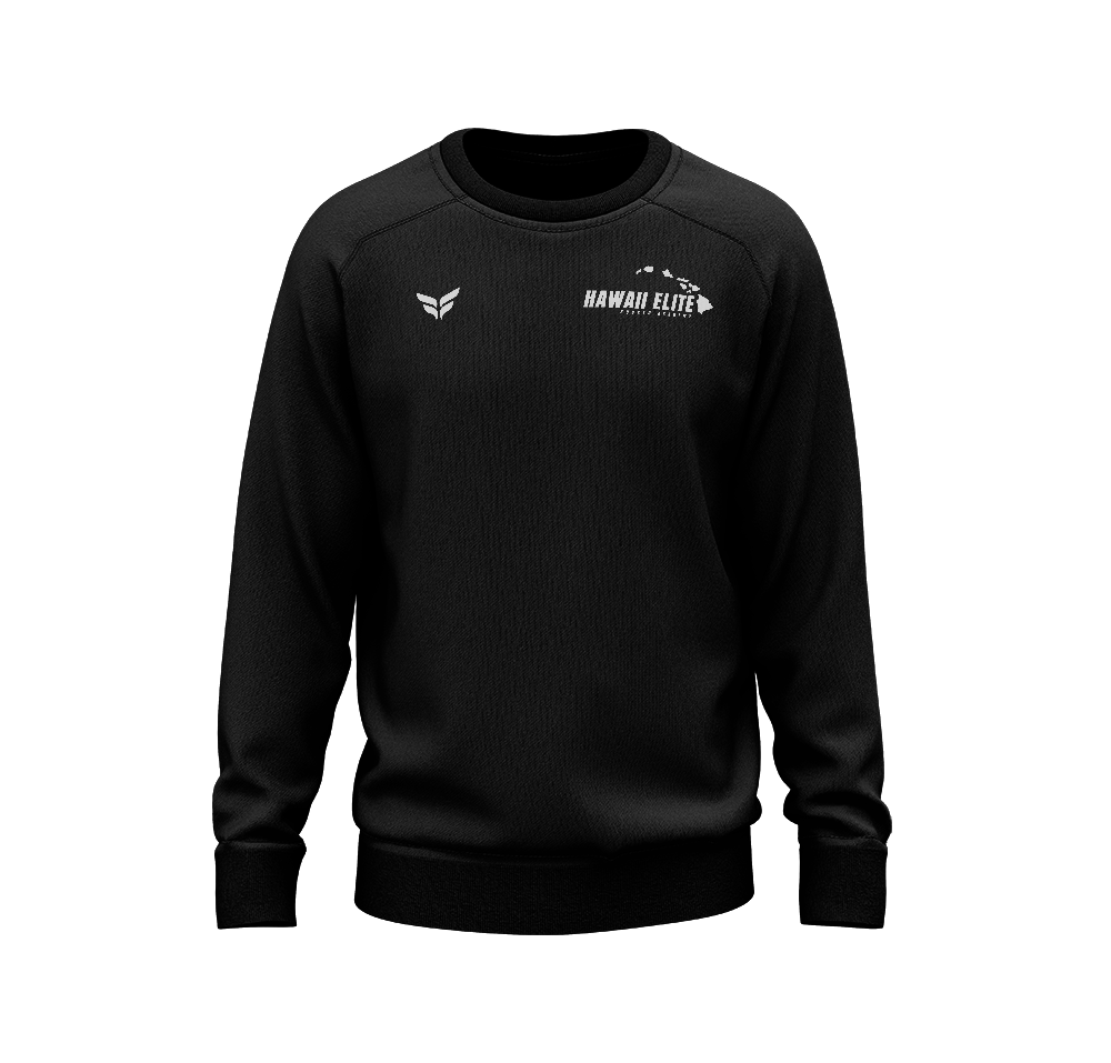 HAWAII ELITE COTTON-BLEND CREW (BLACK)