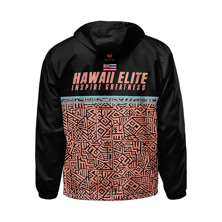 HAWAII ELITE WINDBREAKER JACKET (BLACK PEACH)