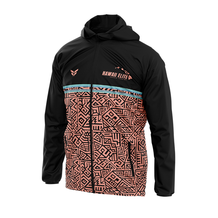 HAWAII ELITE WINDBREAKER JACKET (BLACK PEACH)