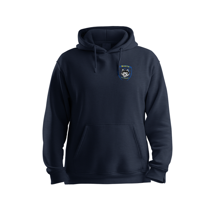 JW NORTH COTTON-BLEND HOODIE (NAVY)