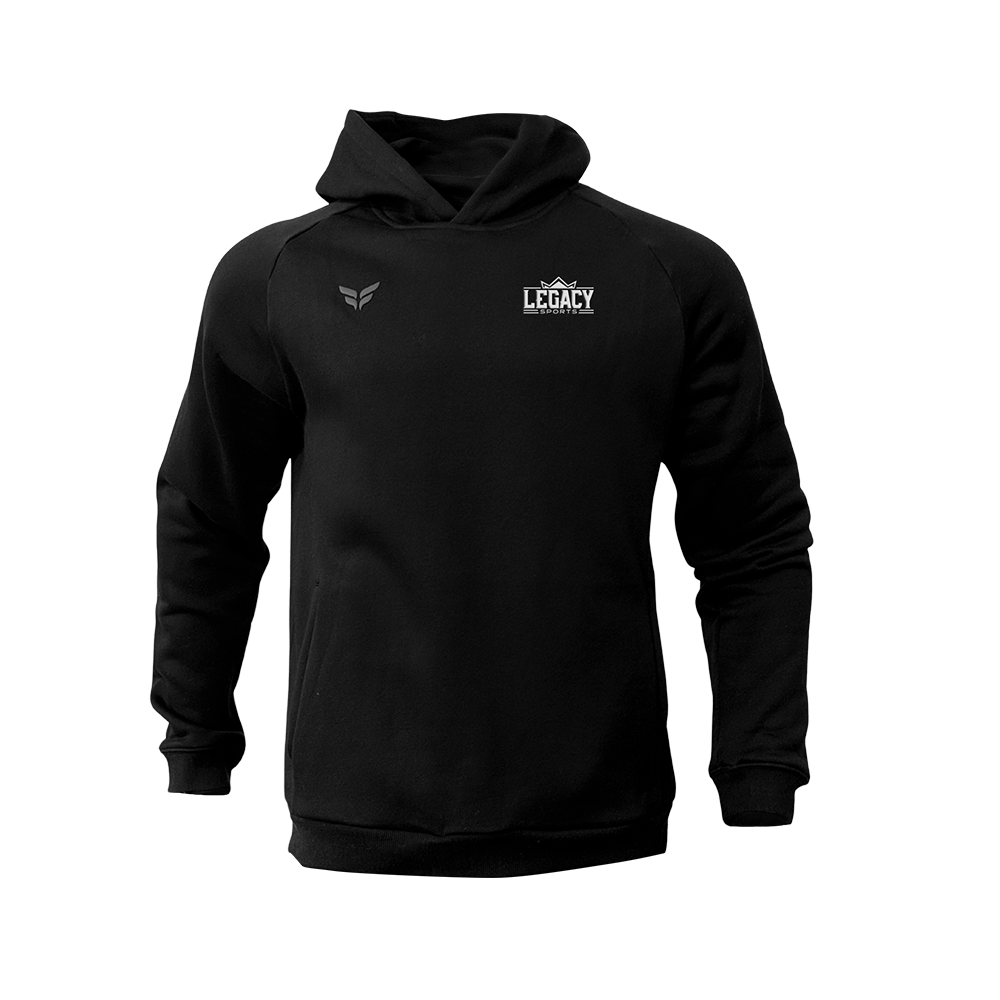 LEGACY COTTON-BLEND HOODIE (BLACK)