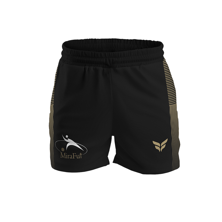 MIRAFUT MINDSET SHORTS W/ZIPPERED POCKETS (BLACK)